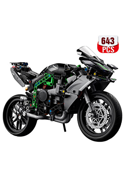 Choice مجموعة مكعبات بناء دراجة نارية نينجا H2R 42170 من Technical Ninja، مجم...