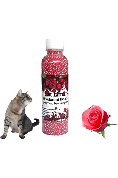Busstier Gül Aromalı Kedi Kum Deodorant Boncukları - 250 ml Koku Önleyici Bon...