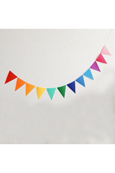 choice2 MULTI 1 pack, Colorful Triangle Flags - Multicolor Pennant Banner for...