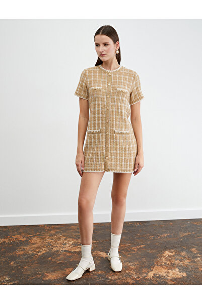 Koton Tuba Uniform X - Μίνι Πλεκτό Φόρεμα