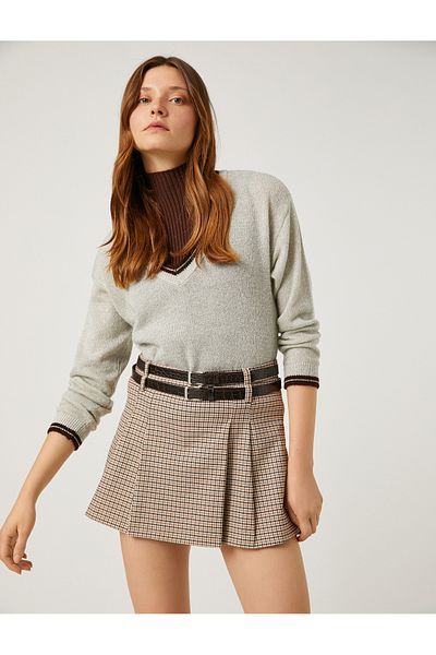 Koton Double Layer Look Knitwear Sweater