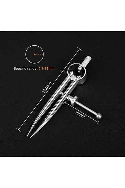 Choice Small Wuta 304 Sus High Polished Wing Divider Precision Scale Spacing Compass Leather Splitter Tools