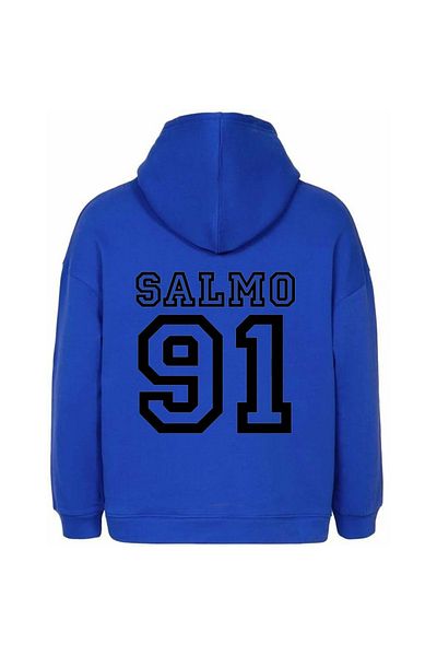 Moda Glo Φούτερ με μπλε κουκούλα Unisex