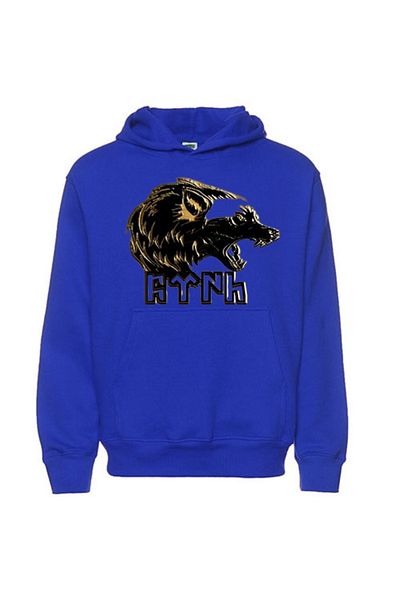 Moda Glo Φούτερ με μπλε κουκούλα Unisex
