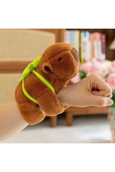 Choice Kawaii Funny Capybara Plush Clap Circle Hand Ring For Women Girls Cartoon Cute Capybara Wristband...