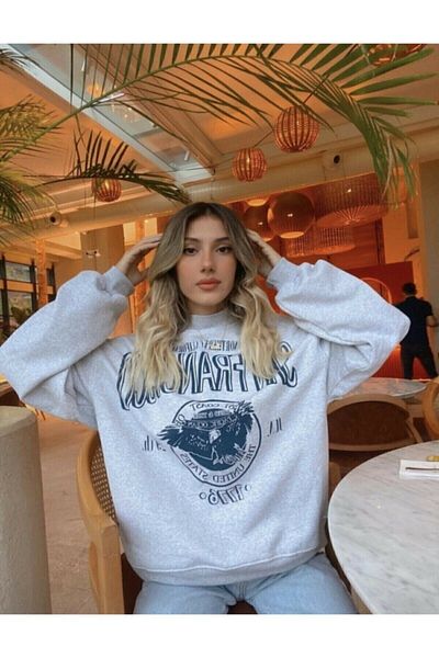 Moda Glo Унисекс суитшърт Oversize Sanfrancisco