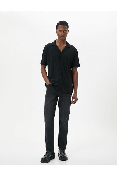 Koton Schwarze Jeanshosen für Herren - 4sam40013nd Brad Jean