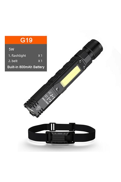 Choice G19 SuperFire G19 Powerful flashlight LED+COB Head Light USB Rechargeable For Fishing Camping Portab