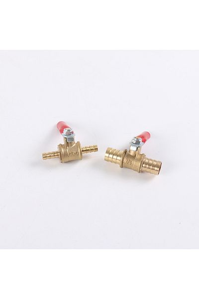 Choice 1/4 6mm 8mm 10mm12mm Ball Faucet Shutoff Ball Valve Hose Barb Inline Water Oil Air Gas Fuel Line ...