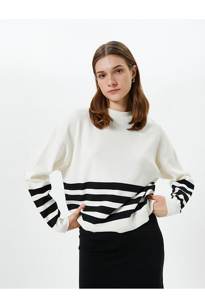 Koton Oversize pulóver Crew nyakú, hosszú ujjú