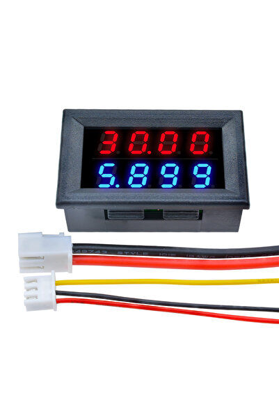 Choice مقياس الفولتميتر الرقمي LED DC 0-200V 10A مقياس التيار الكهربائي للسيا...