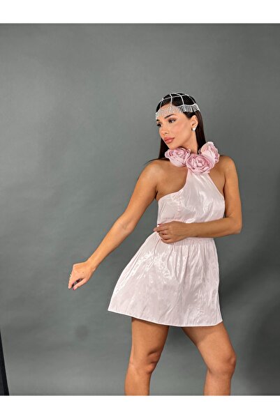 İambabydesign pembe güllü balon elbise