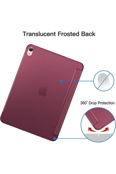 TEKNETSTORE İpad Air 11" M3 (2025) / M2 (2024) / Air 10.9" (2022 / 2020) Kılıf Kapaklı Standlı Uyku Modlu Smart