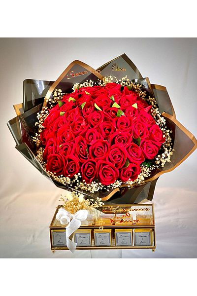 By Ayça Vardan Red Flower and Wishing Chocolate for Girl