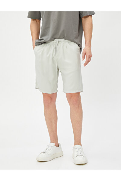 Koton Basic Bermuda Şort Beli Bağcıklı Cep Detaylı