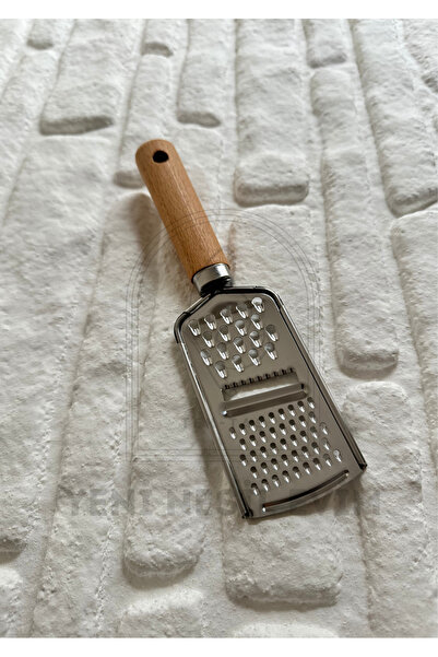 yeninesilevim Mini Rende Bambu Ahşap Naturel Saplı Paslanmaz Çelik Uçlu Mutfa...