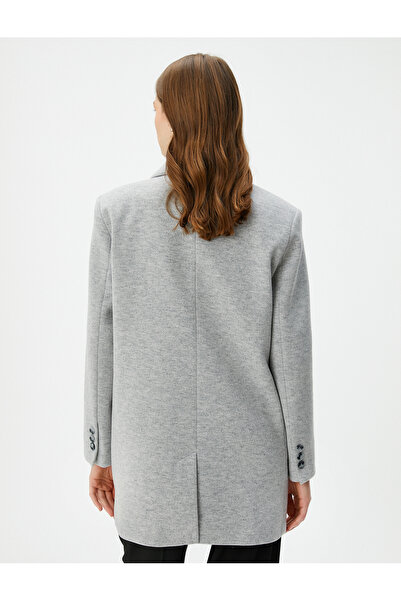 Koton Duplasoros kabát gombos zseb részletes