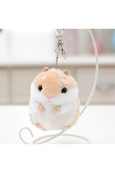 Choice 10cm 3 Plush Toys Animal Children Toys Key Chain Stuffed 10cm Hamster Pendant Kawaii Dolls Kids Chil