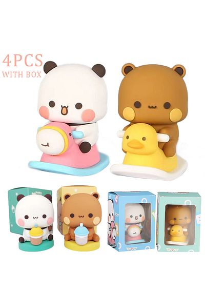 Choice Cute Kawaii Bubu Dudu Panda Bear Figure Cartoon Exciting Bear Miniatures Collectible Animal Toy D...