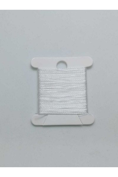 Eskişehir hobi sanat 5 Meters White Color 0.3 mm Thin Rosary Thread