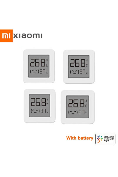 Xiaomi Mijia Termometre 2 Bluetooth Sıcaklık Nem Sensörü Nem Ölçer Akıllı LCD Ekran ...