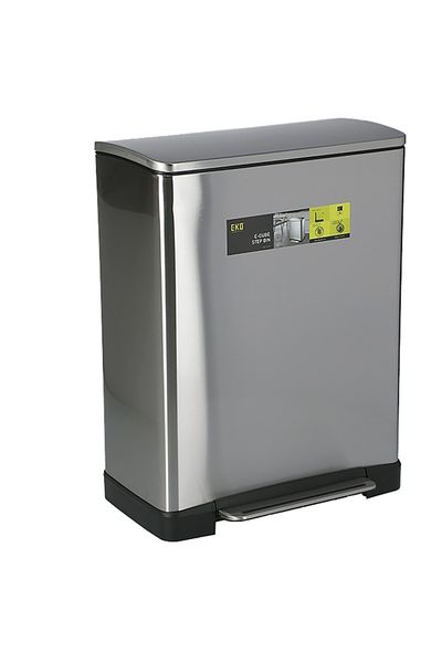 EKO E-Cube Fingerprint Resistant Stainless Steel Step Bin