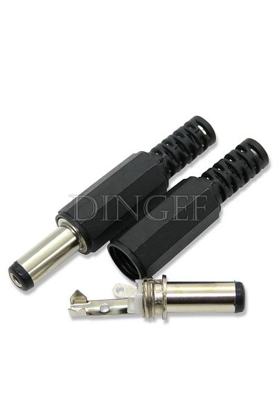 Choice 5.5X2.5 Each 5PCS 10PCS 5Pair 5.5x2.1mm 5.5x2.5mm DC Power Plug Male Female Jack Socket Nut Panel Mo