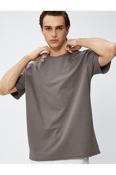 Koton Basic T-Shirt Crew Neck Short Sleeve Cotton