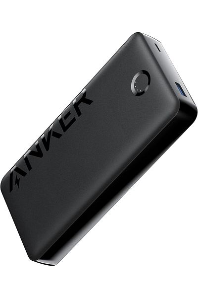 Anker 325 Portable 15W Power Bank with 2 Ports, 20K mAh, Black