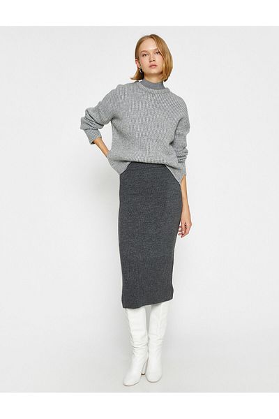 Koton Knitwear Midi Skirt