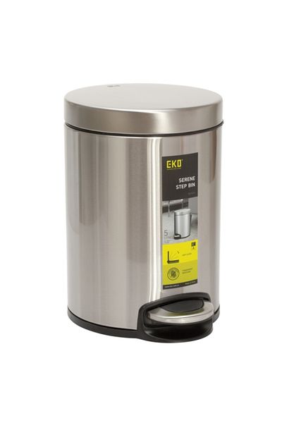 EKO Serene Stainless Steel Soft Closing Step Bin