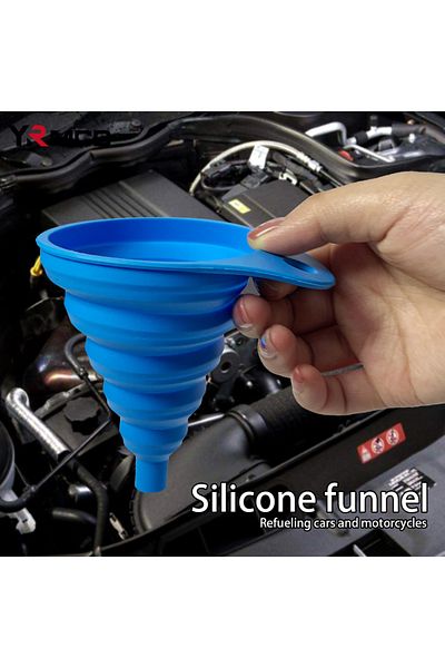 Choice Engine Funnel Big Size Petrol Change Funnels Foldable Portable Silicone Liquid Funnel Car Oil Pet...