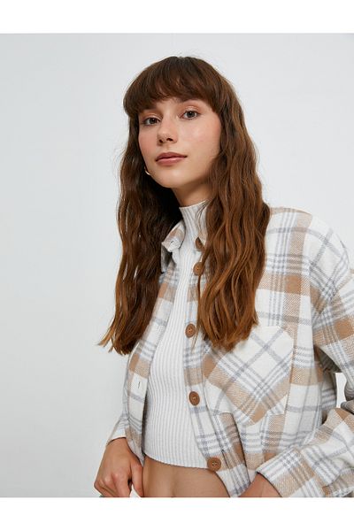 Koton Голяма риза Lumberjack с джоб с копчета