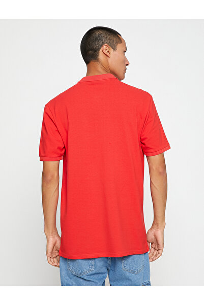 Koton Basic T-Shirt Polo Neck Buttoned Slim Fit