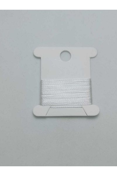 Eskişehir hobi sanat 3 Meters White Color 0.3 mm Thin Rosary Thread
