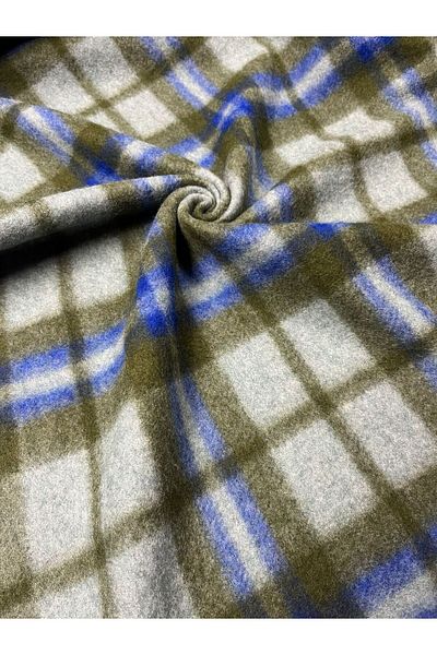 Kumaş sever Wool Plaid Fabric Double Most Meter Goat Wool Pure Wool 1St Class
