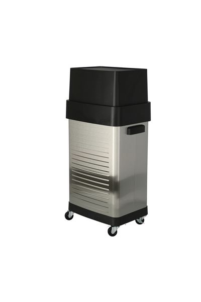 Seville Classics Commercial Stainless Steel Big Trash Can 65 Liter