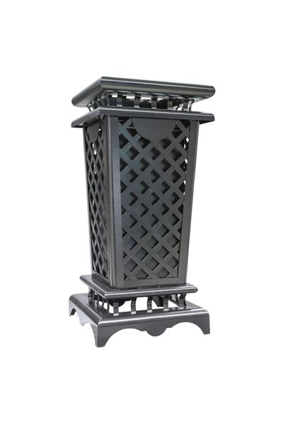 EKO Durable Metal Outdoor Trash Can 42 Liter EK94185