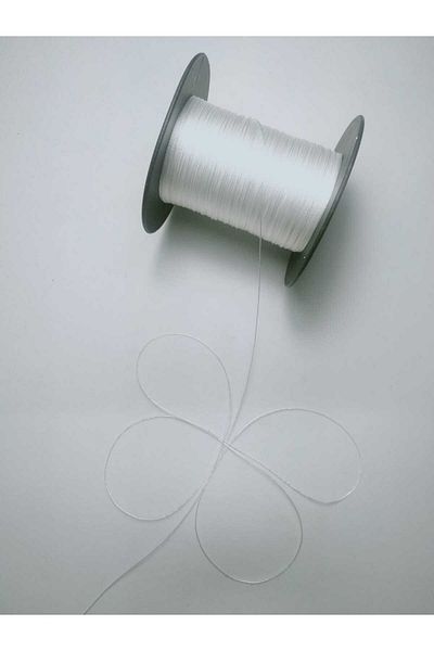 Eskişehir hobi sanat 100 Meters White Color 0.3 mm Thin Rosary Thread