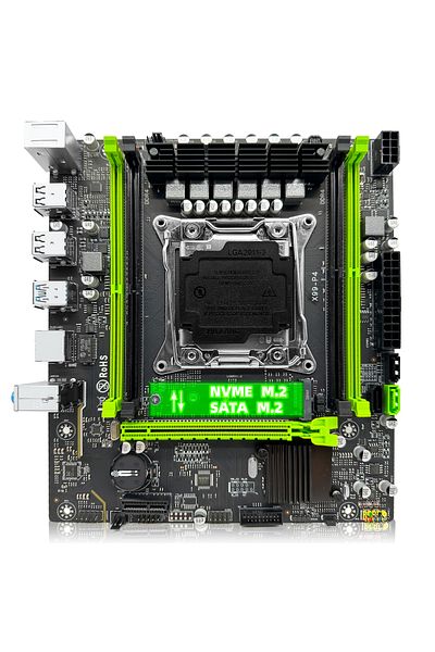 ZSUS مجموعة اللوحة الأم X99 P4 مع وحدة المعالجة المركزية Intel LGA2011-3 Xeon E5 2630 V4 DDR4 16GB (1*16GB) 2133...
