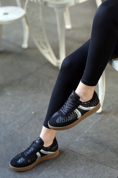 EREN SHOES BAG (Selnda) Snake Print Sneaker Women's Sneakers