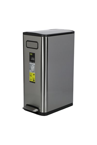 EKO Ecofly Stainless Steel Non-Slip Rectangular Step Trash Can