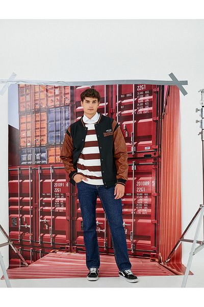 Koton College Jacket Bomber Collar