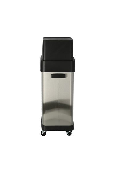 Seville Classics Commercial Stainless Steel Big Trash Can 65 Liter