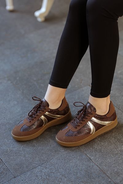 EREN SHOES BAG (Selnda) Snake Print Sneaker Women's Sneakers