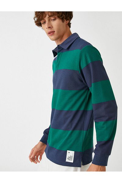 Koton Sweatshirt mit Polokragen und normaler Passform