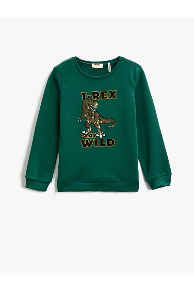 Koton Sweatshirt mit Dinosaurier-Aufdruck