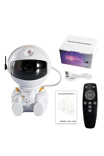 Choice white star Star Projector Galaxy Night Light Astronaut Space Projector Starry Nebula Ceiling LED Lam