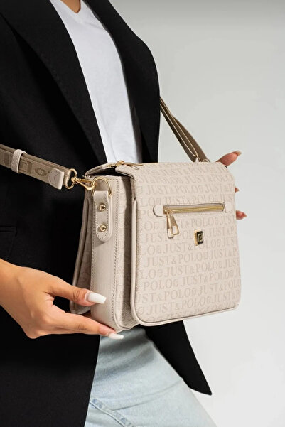 Just Polo حقيبة كروس نسائية ذات 3 عيون وحقيبة كتف مقاس 29x20 سم