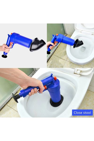 Choice Air Pump Pressure Unblocker Pipe Plunger Drain Cleaner Sewer Sinks Basin Pipeline Clogged Remover...